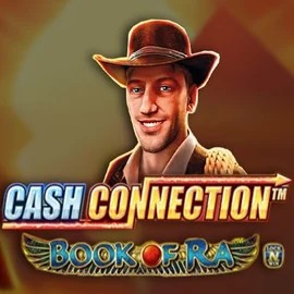 Cash Connection Book Of Ra by Novomatic, showcased at lizarocasinoo.pl – game logo