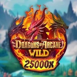 Official Slots logo: Dragons of Arcane Wild by Foxium at Lizaro Casino