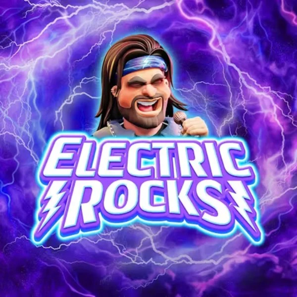 Electric Rocks slot icon by Inspired Gaming, available at Lizaro Casino