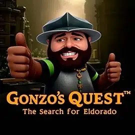 Gonzo's Quest logo – Slots by NetEnt at Lizaro Casino